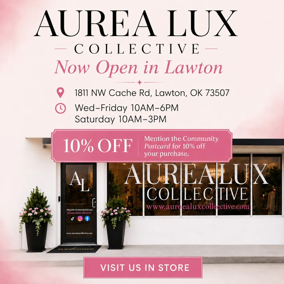 Aurea Lux Collective advertisement as printed in the Lawton Spotlight