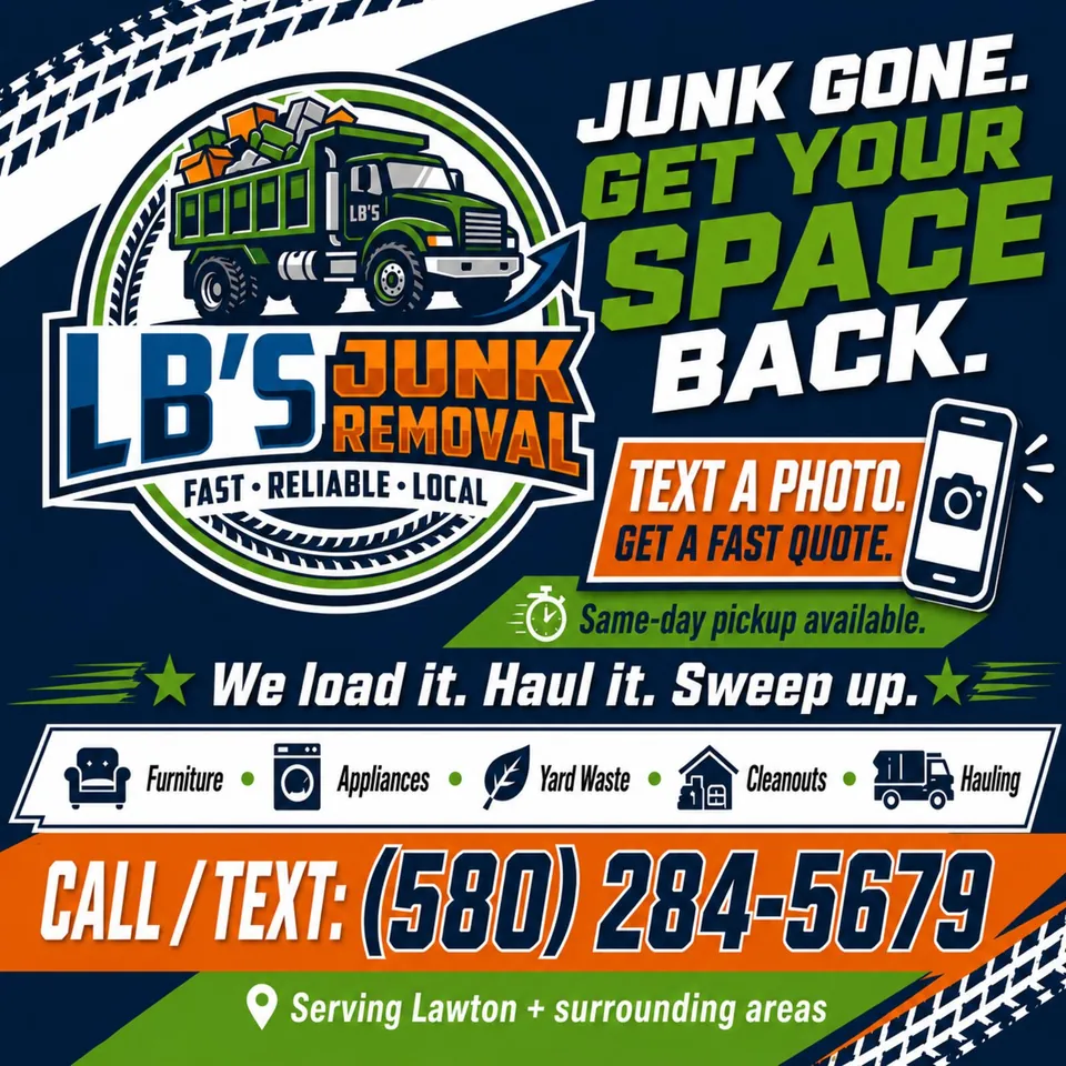 LB's Junk Removal advertisement as printed in the Lawton Spotlight