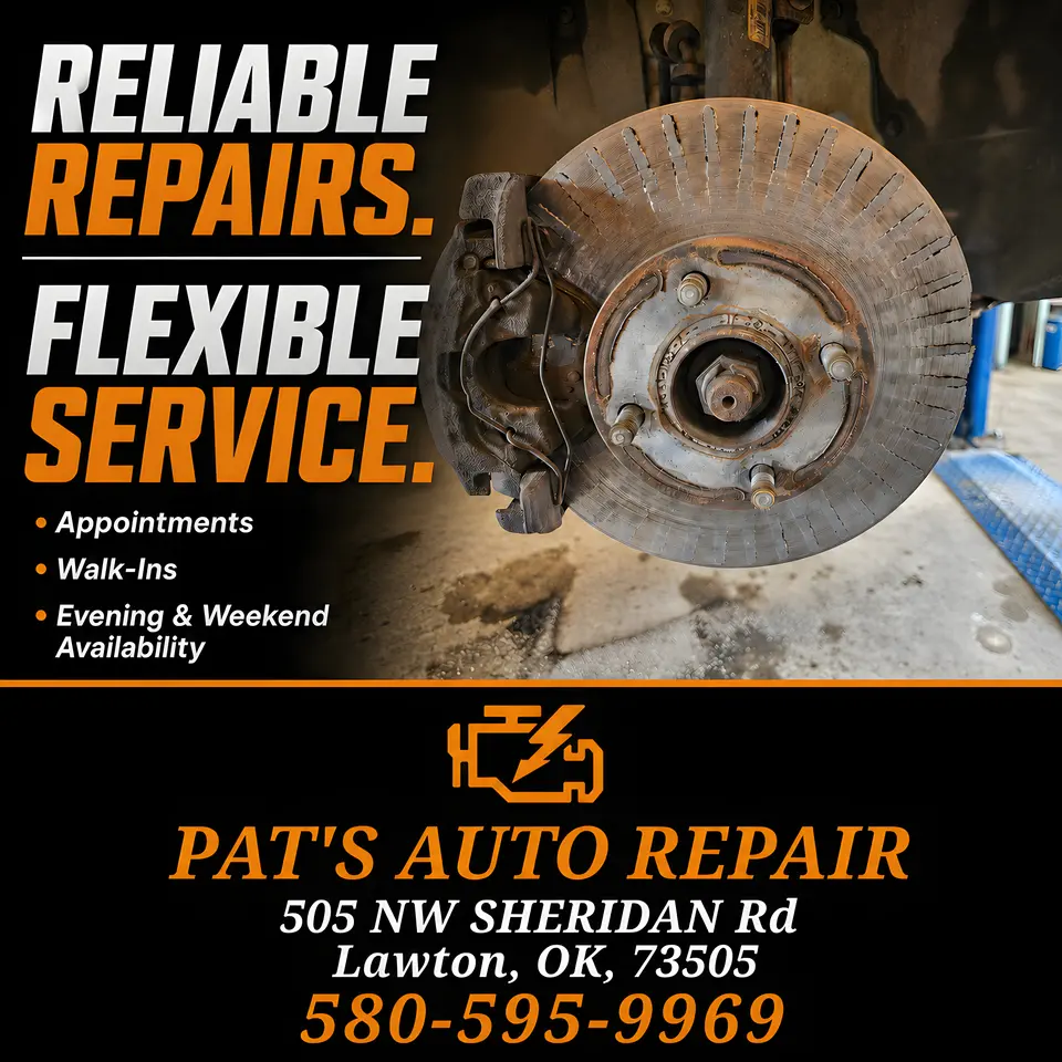 Pat's Auto Repair advertisement as printed in the September 2026 Lawton Spotlight