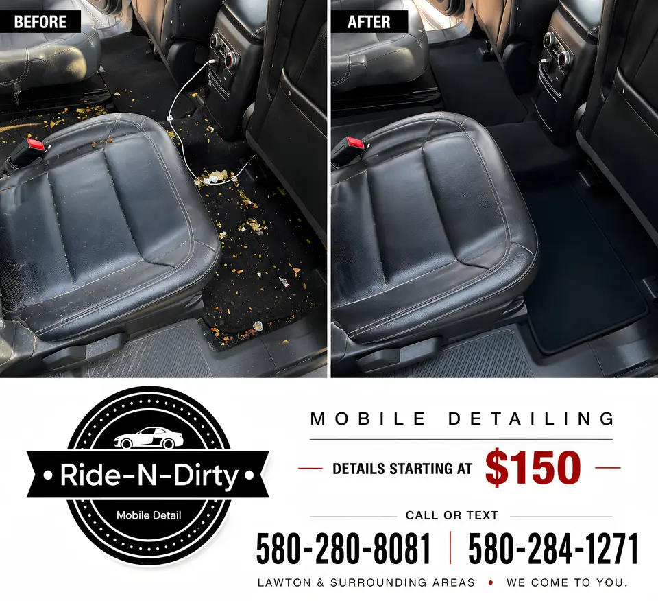 Ride-N-Dirty Mobile Detailing advertisement as printed in the September 2026 Lawton Spotlight