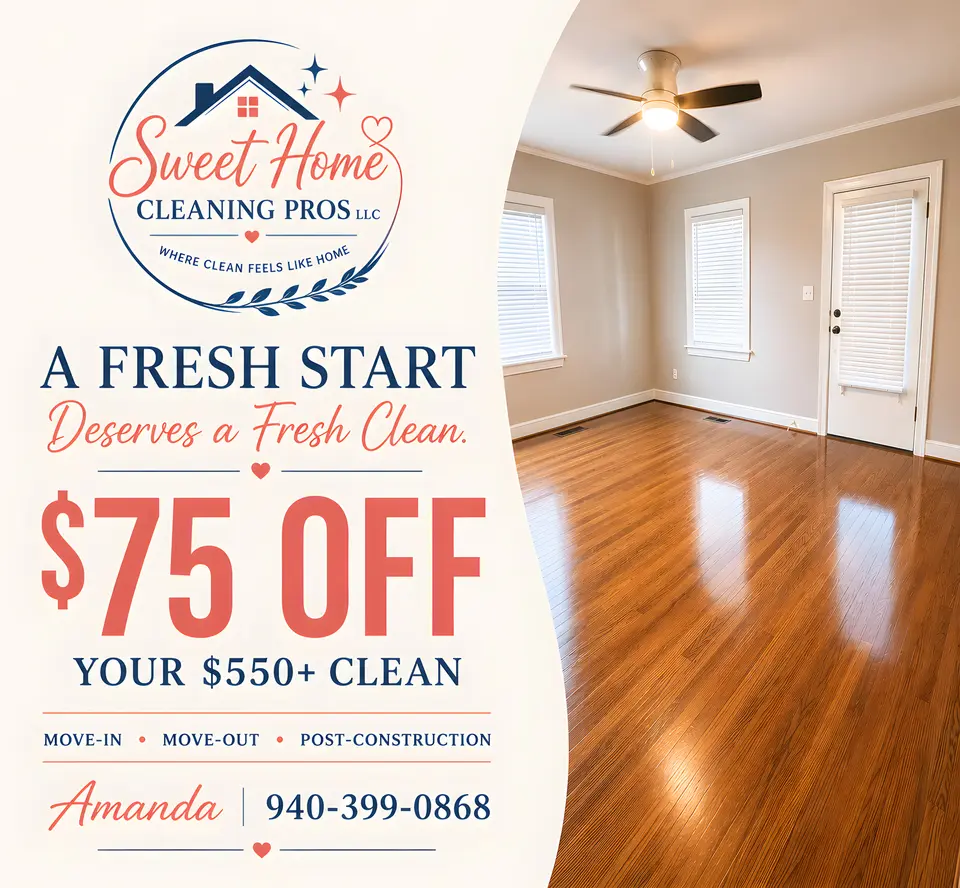 Sweet Home Cleaning Pros advertisement as printed in the September 2026 Lawton Spotlight
